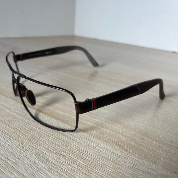 Gucci GG2234/S 8EJHA Sunglasses Brown Wrap Frames Only 63-14-130 - Picture 3 of 11